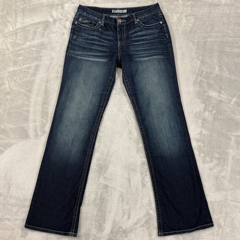 Buckle BKE Jeans Womens 32x33.5 Dark Blue Curvy Bootcut Comfort Stretch Western